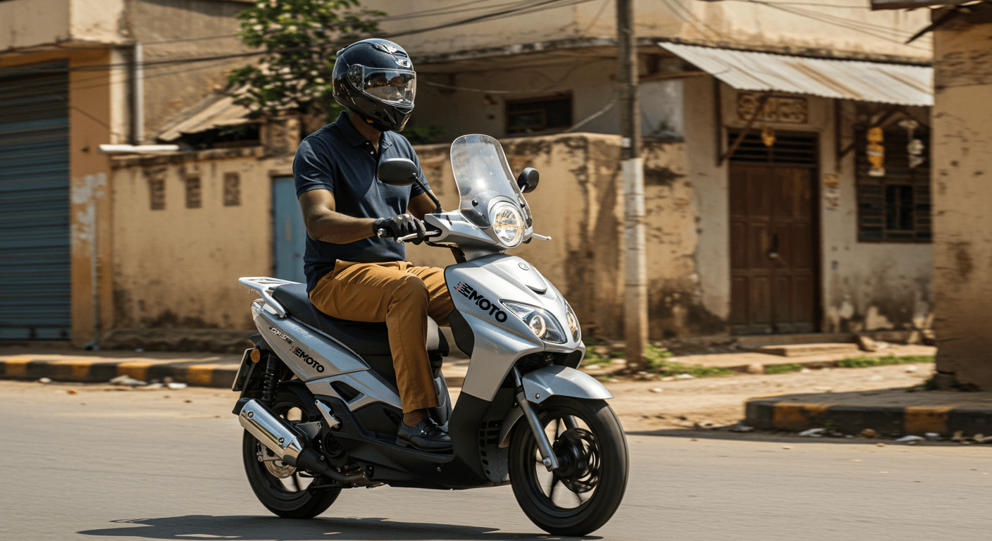 EMOTO Scooter in action